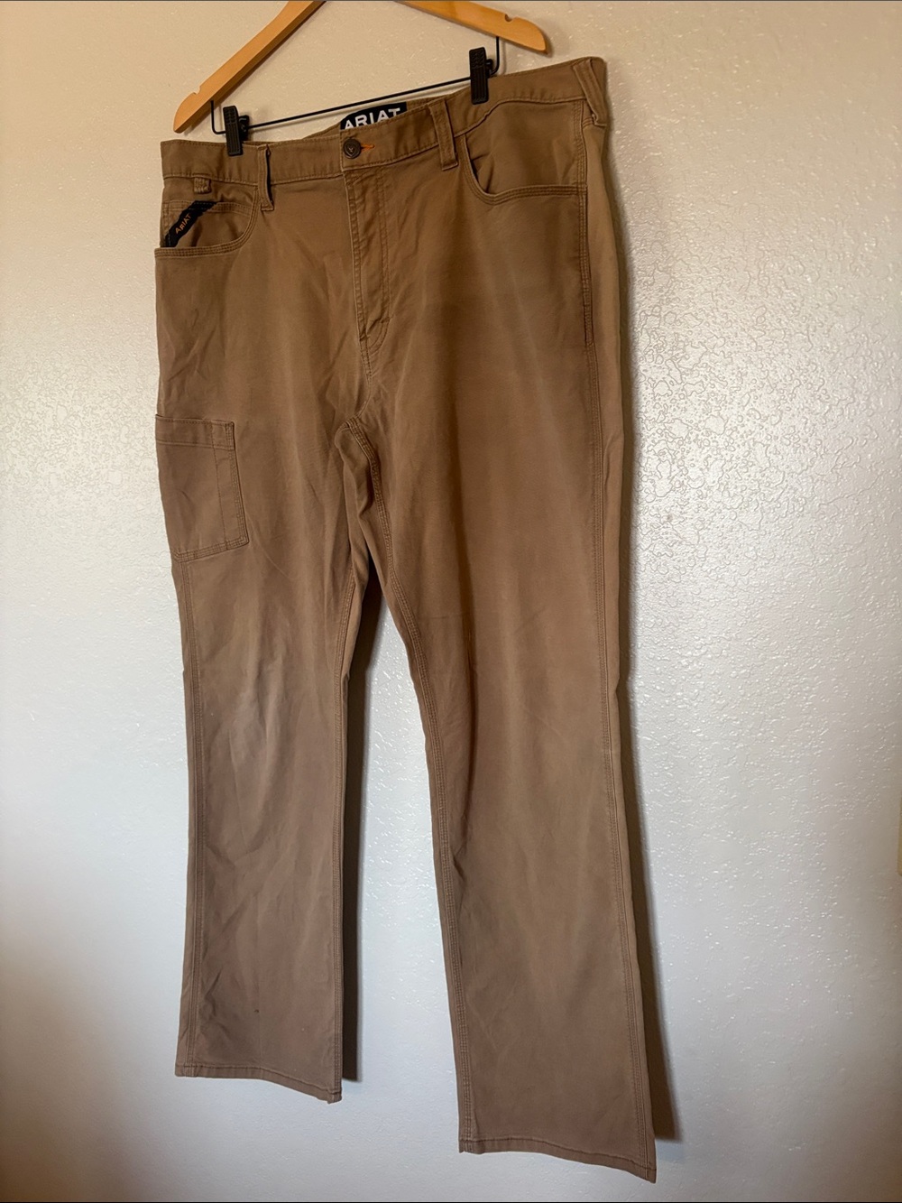 Ariat Rebar low rise straight Men's Tan Carpenter Chinos